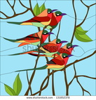 stock-vector--bird-of-happiness-stained-glass-window-131852378
